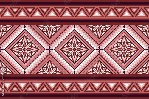 Red fabric seamless pattern