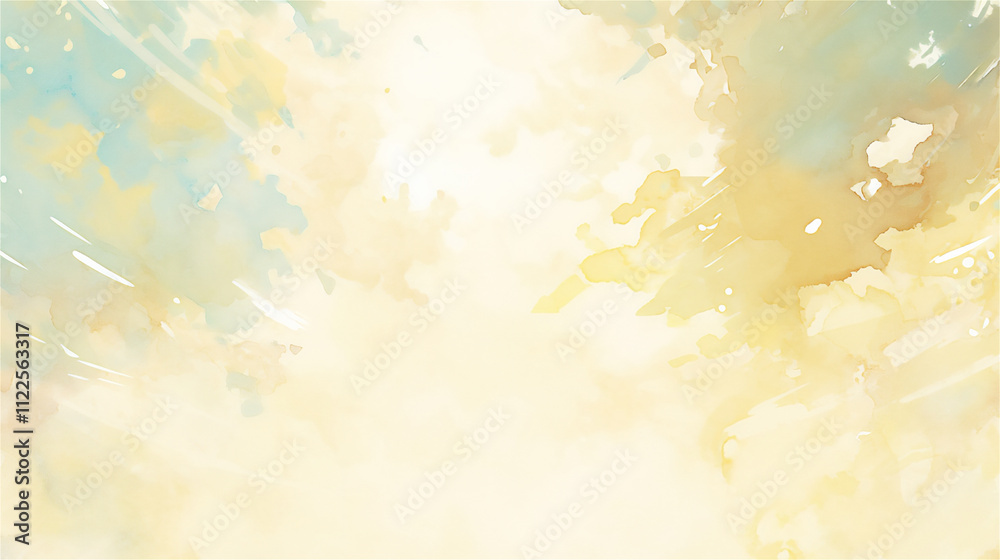 Obraz premium A minimalist watercolored background with a f