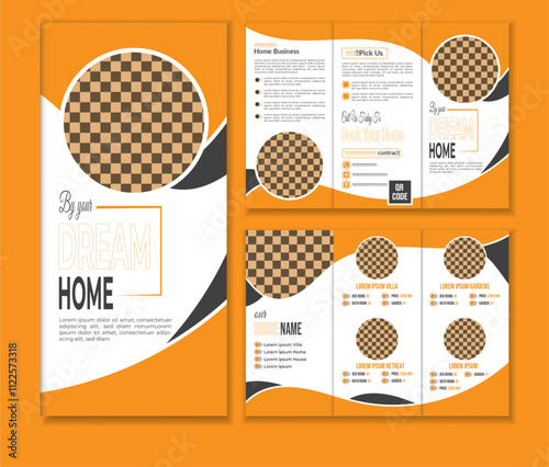 real estate trifold broacher design,  trifold broacher design