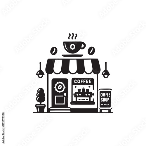 Coffee Shop icon vector symbol design illustration