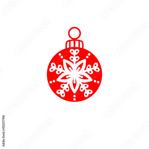 red christmas ball