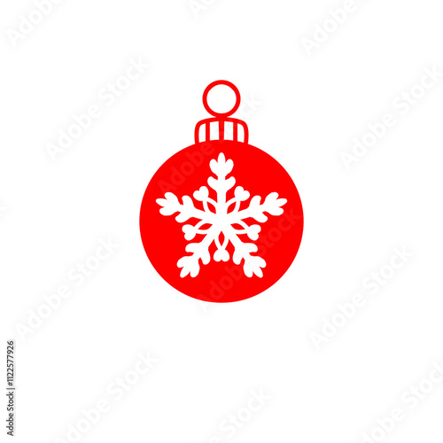 red christmas ball