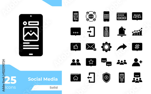 Social Media Solid Icons