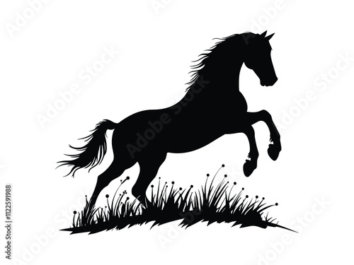 Majestic Horse Silhouettes Stunning Animal Clipart for Creative Projects