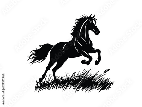 Majestic Horse Silhouettes Stunning Animal Clipart for Creative Projects