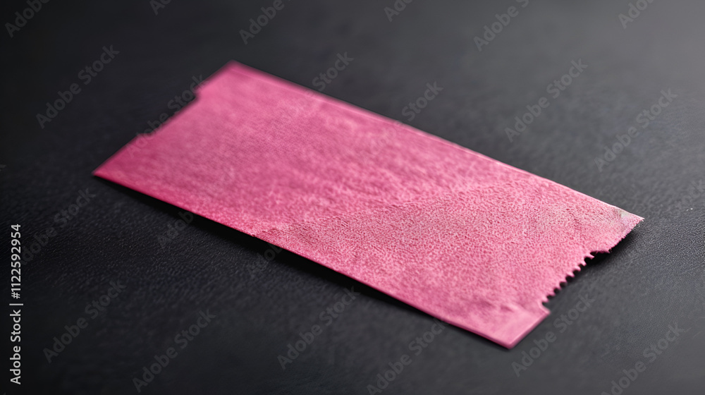 Fototapeta premium Admittance ticket against white background Movie clapper, movie tickets and popcorn on pink background, Generative Ai