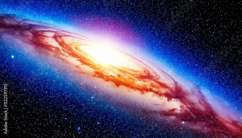Milky way. Starry sky. Space. Universe. Stars. Galaxy.