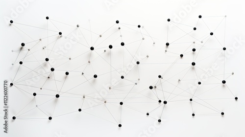 Abstract art depicting network connections and data flow.