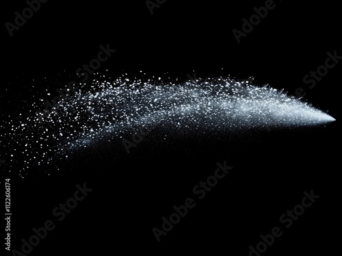 Water spray, mist, droplets, isolated on black.