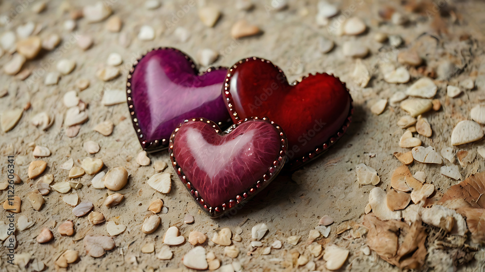Obraz premium hearts isolated