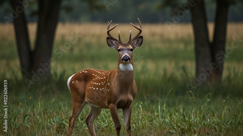 deer in the jungle. Genrative.ai 