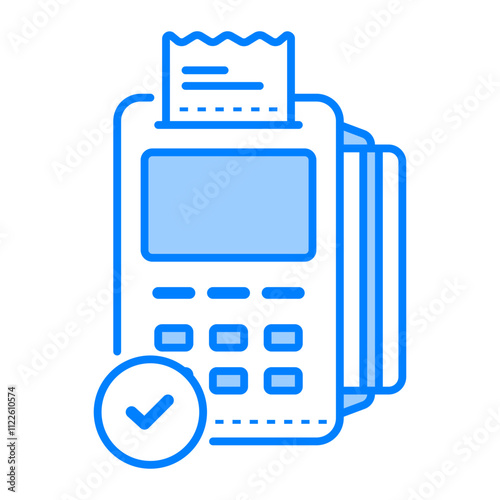 Edc Icon. edc, payment, transfer, shopping, money, finance, credit card, business, bank, card. Vector icon illustration