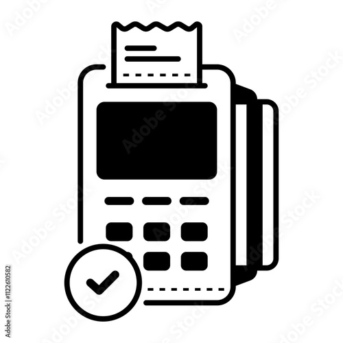 Edc Icon. edc, payment, transfer, shopping, money, finance, credit card, business, bank, card. Vector icon illustration