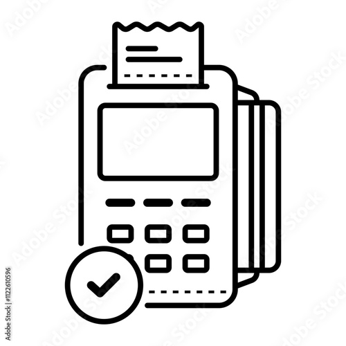 Edc Icon. edc, payment, transfer, shopping, money, finance, credit card, business, bank, card. Vector icon illustration