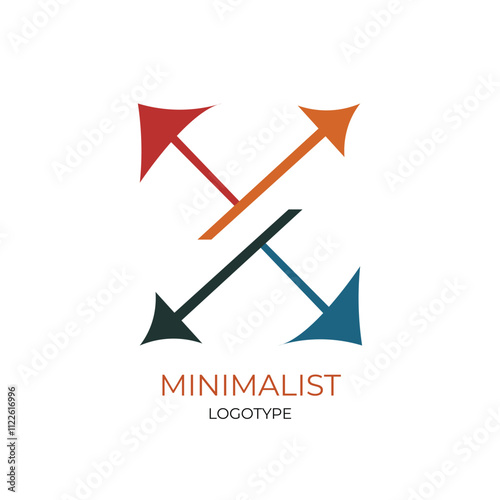 Arrow sign Logo template