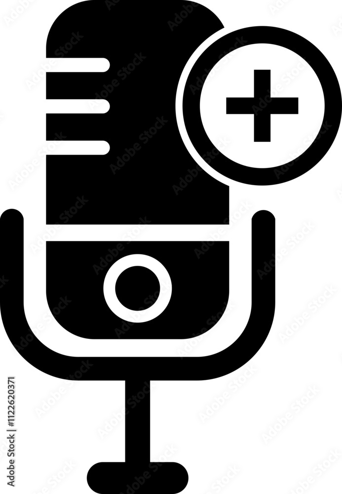 Fototapeta premium Flat Podcast Icon