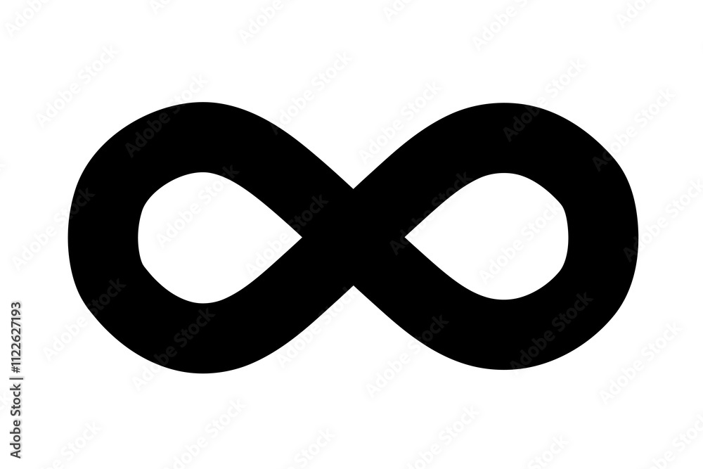 infinity symbol vector on white background infinity symbol vector on white background