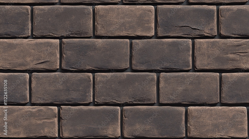 Obraz premium Seamless Brown Brick Wall Texture for Architectural and Design Projects