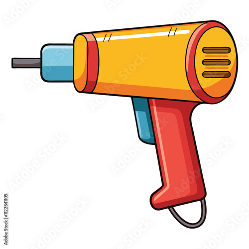 heat gun isolated on white background