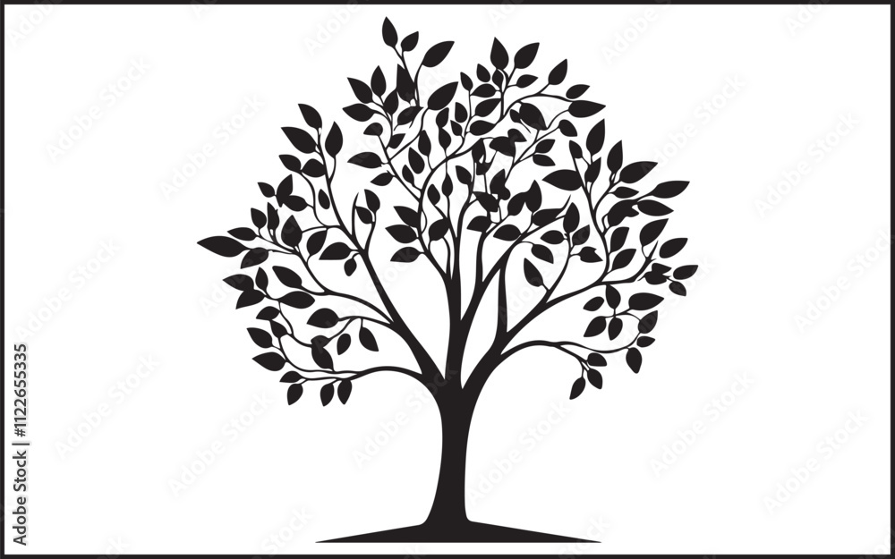 Fototapeta premium tree silhouette vector