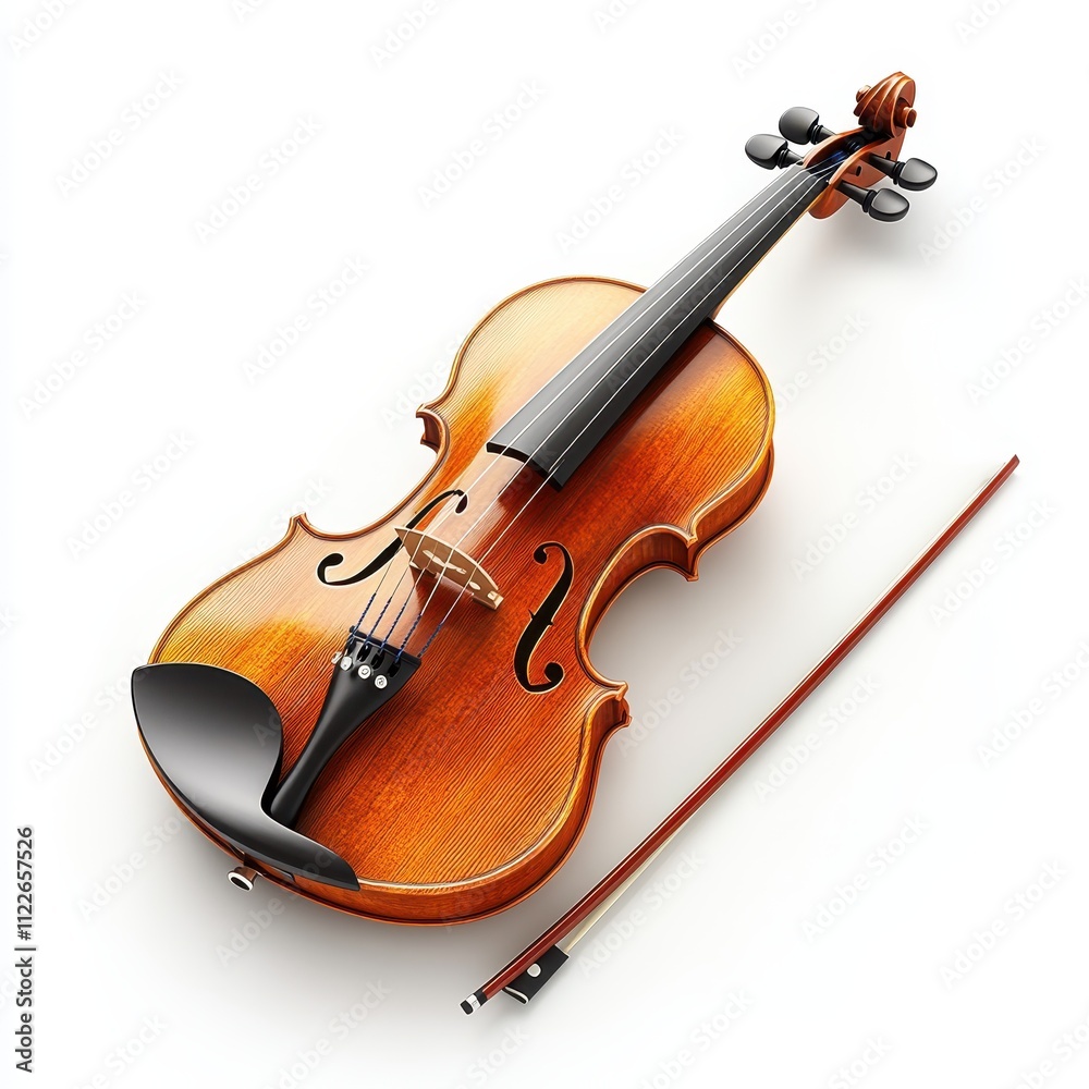 Fototapeta premium violin isolated on white