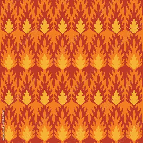 abstract fire pttern seamless background red and yellow vector illustration flame wallpaper template