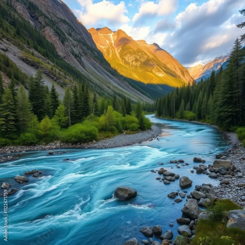 Chilkoot river at haines alaska usa River landscapes Ultra realistic Photorealistic landscape photographywater travel sky beautiful tourism outdoor photo