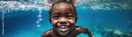 Joyful Underwater Bubble Bl...