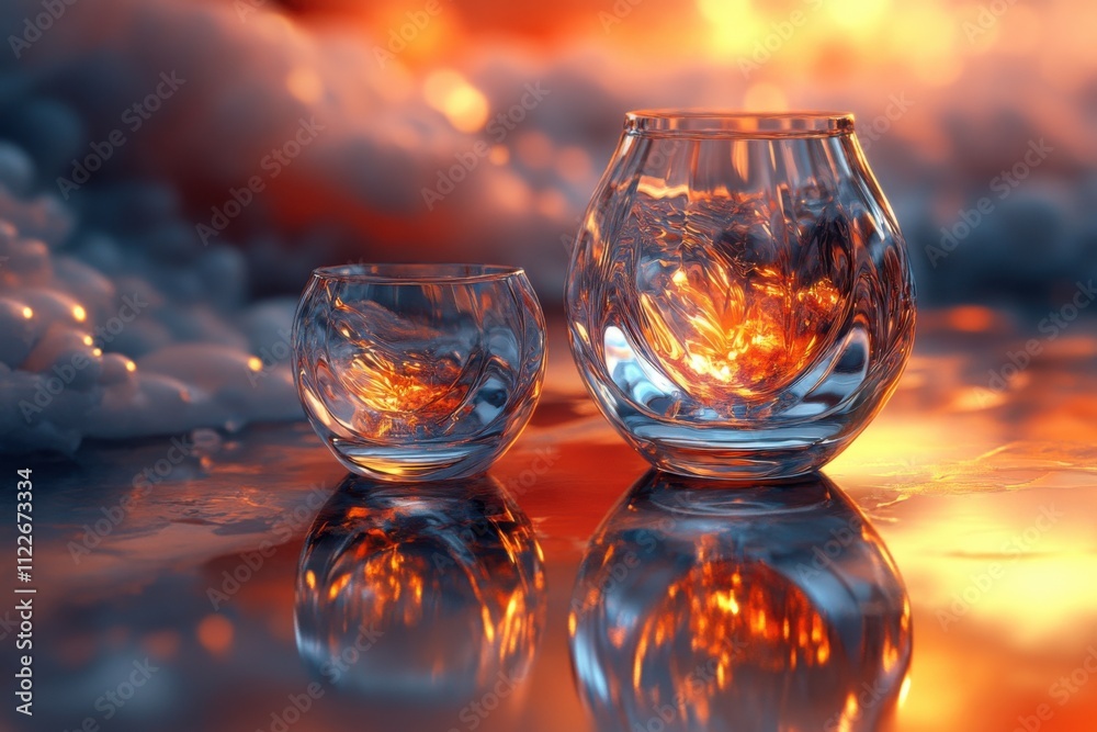 Fototapeta premium glass of water