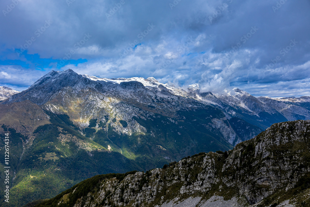 With september the autumn is coming in the Julian Alps