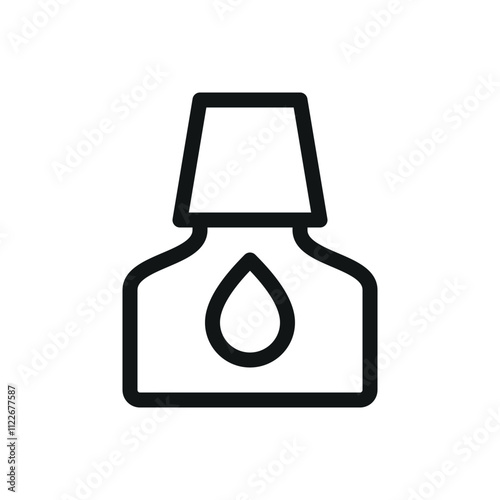 Scale model glue isolated icon, glue for models and miniatures vector symbol with editable stroke
