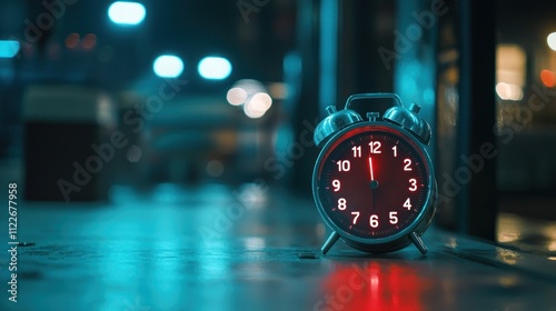 A digital timer paused at zero, with blurred backgrounds indicating lost time. photo