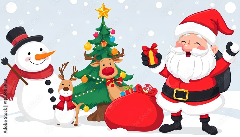 santa claus with gifts santa claus with gifts