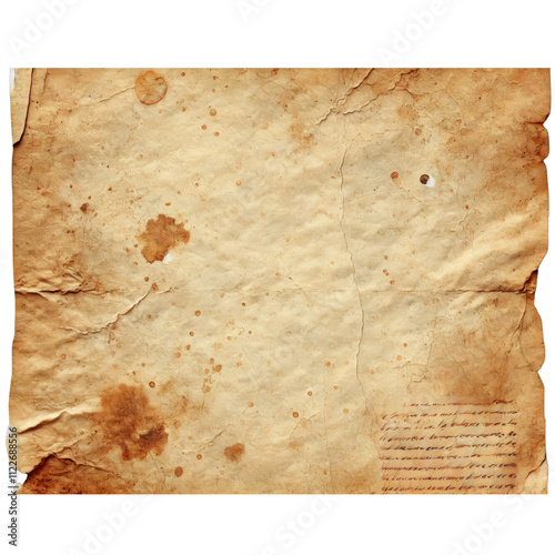 Aged Stained Vintage Paper Texture.