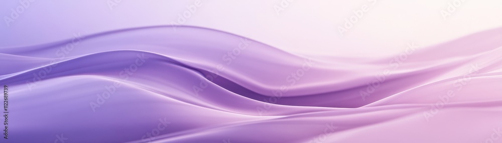 Obraz premium Abstract Lavender Wave Swirls Soft Background Design