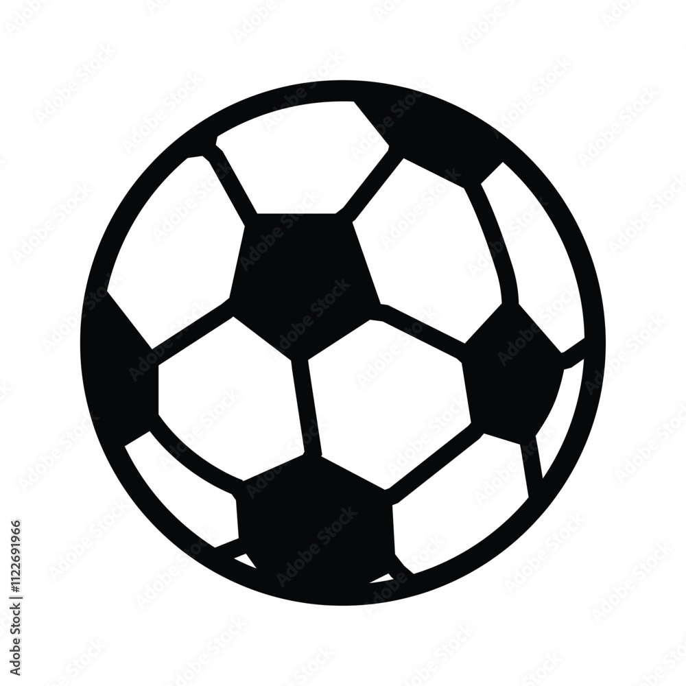 Obraz premium Soccer Ball Icon for Sports and Competition