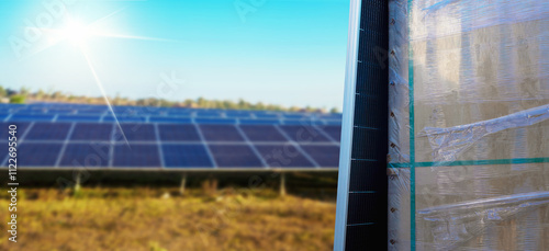 Solar panel boxes prepared for installation in power generation areas