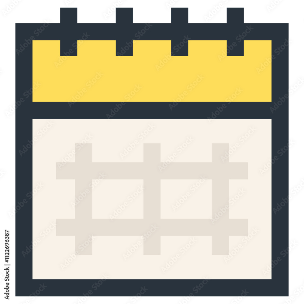 Obraz premium Calendar icon isolated on white background
