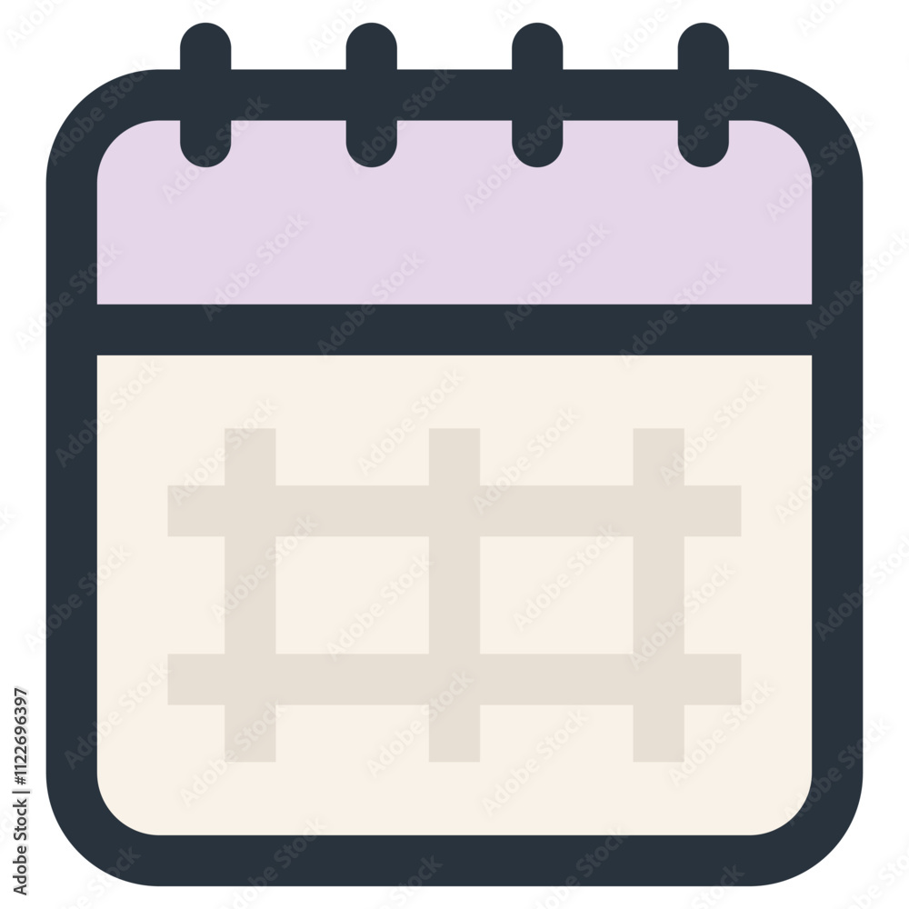 Obraz premium Calendar icon isolated on white background