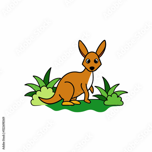a wallaby in a jungle 