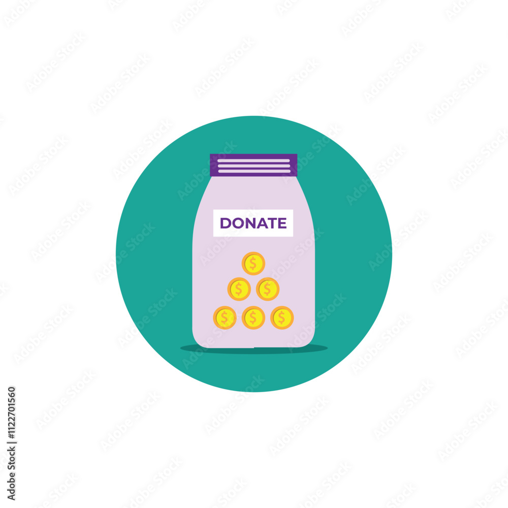 Fototapeta premium Generous Giving Donation Icon Conceptual Illustration