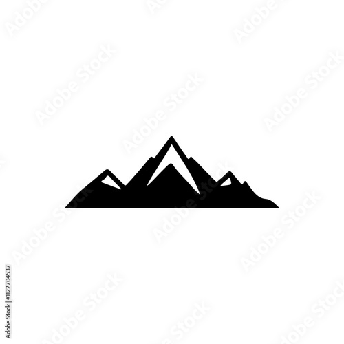Mountains Silhouette Illustration 