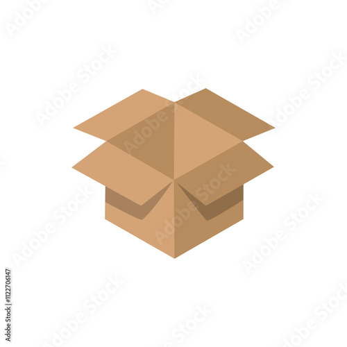 Stacked Cardboard Boxes in Warehouse Storage