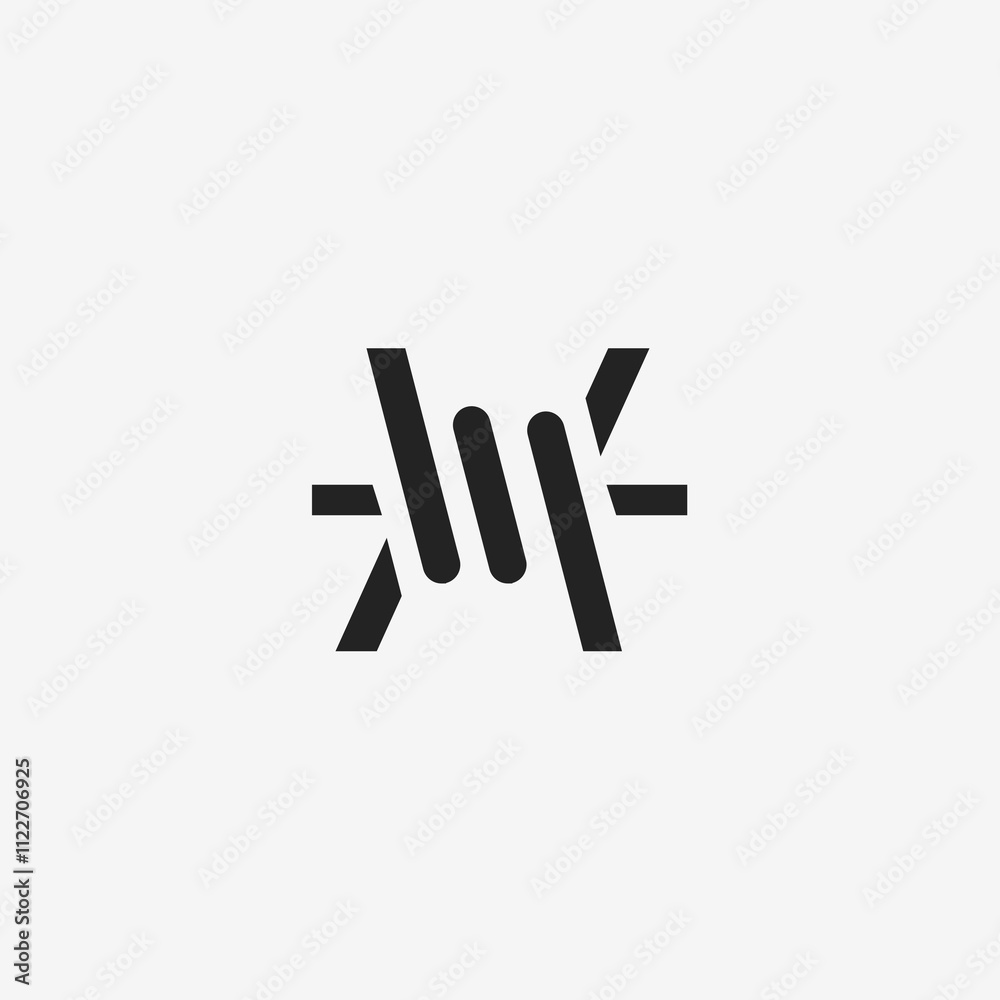 Fototapeta premium Barbed Wire Icon 