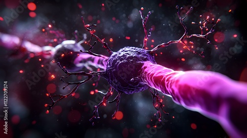 Biomolecular Condensates in Cellular Environments, showcasing dynamic structures involved in cellular organization and function within membranes. photo