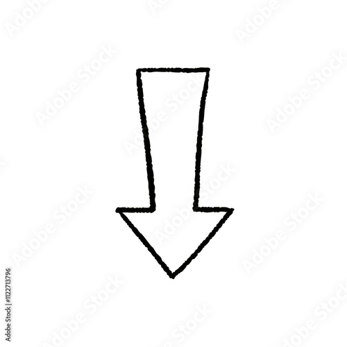 down_directing_arrow_line