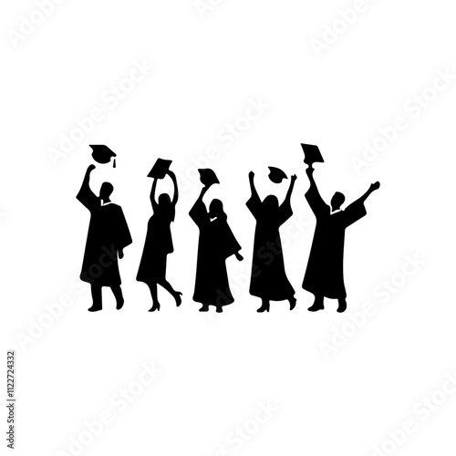 Student Graduation Silhouette