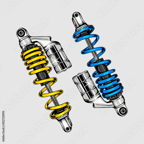 Automotive spare part illustration design