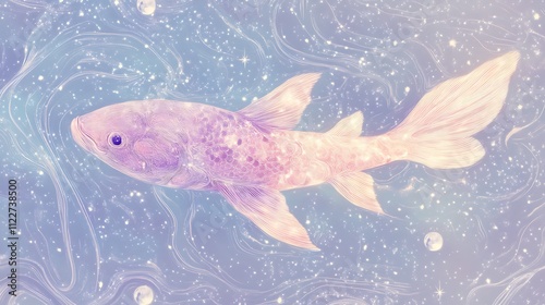 Celestial Pisces: the Zodiac Fish photo