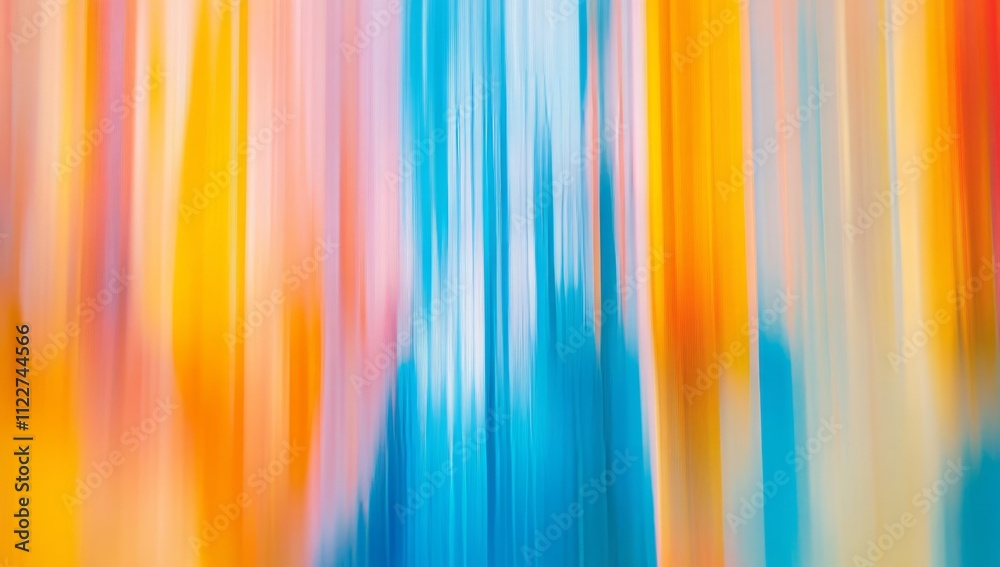 Obraz premium Dynamic Abstract Stripes in Vibrant Colors - A Stunning Visual Display